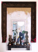 Le miroir-2025-63,5 x 46,5 cm - cadre ancien et huile sur panneau